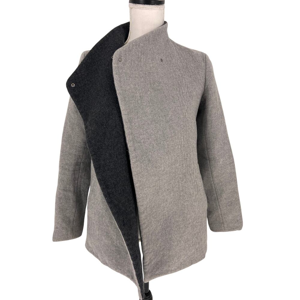 Theory Naomo Virgin Wool-Blend Jacket in Charcoal Light Heather - Picture 4 of 15